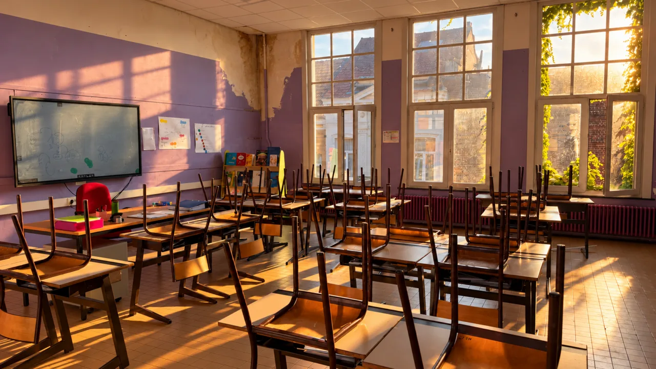 Une classe baignée de lumière