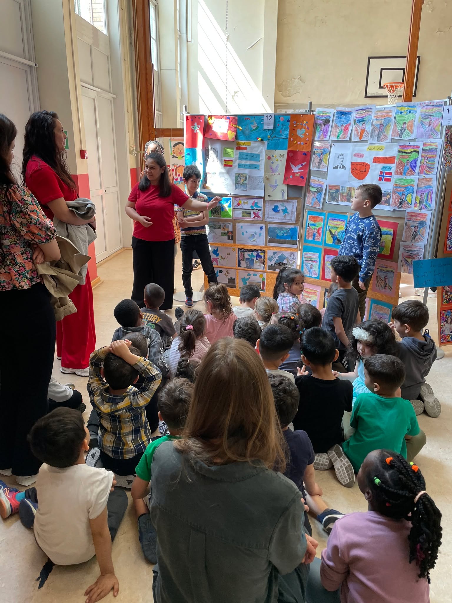 Exposition de reprises de grands artistes à l'école Henri Frick
