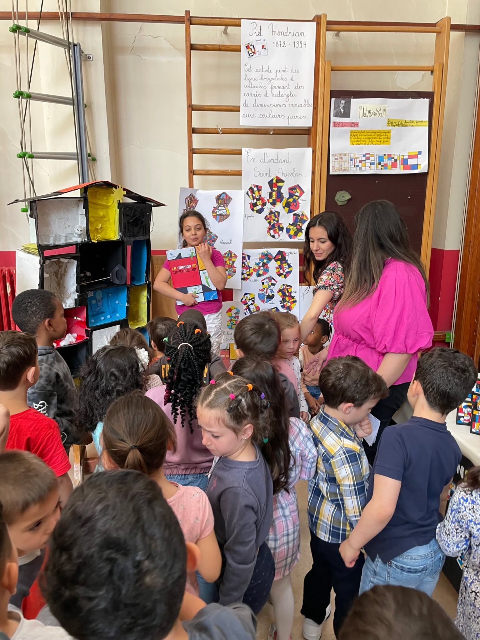 Exposition de reprises de grands artistes à l'école Henri Frick
