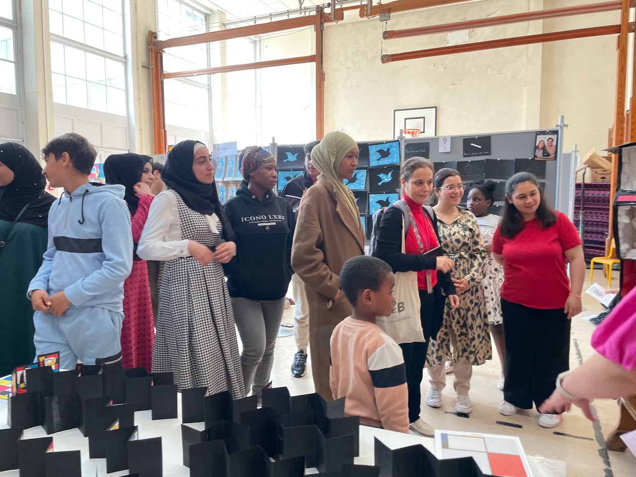 Exposition de reprises de grands artistes à l'école Henri Frick