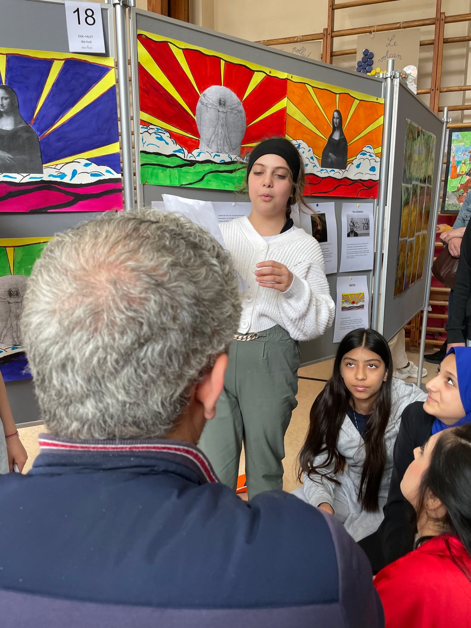 Exposition de reprises de grands artistes à l'école Henri Frick