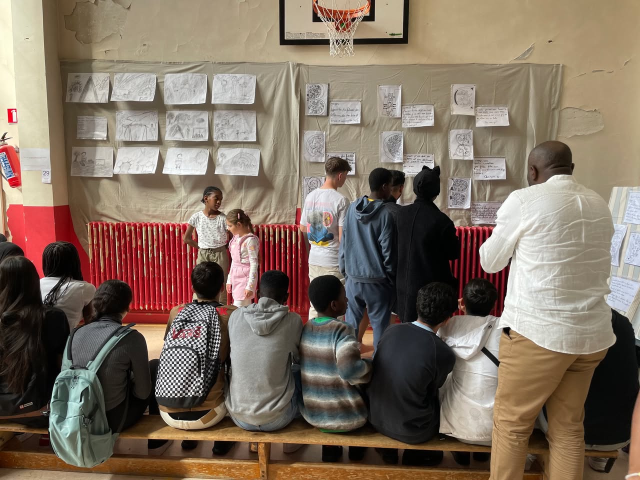 Exposition de reprises de grands artistes à l'école Henri Frick