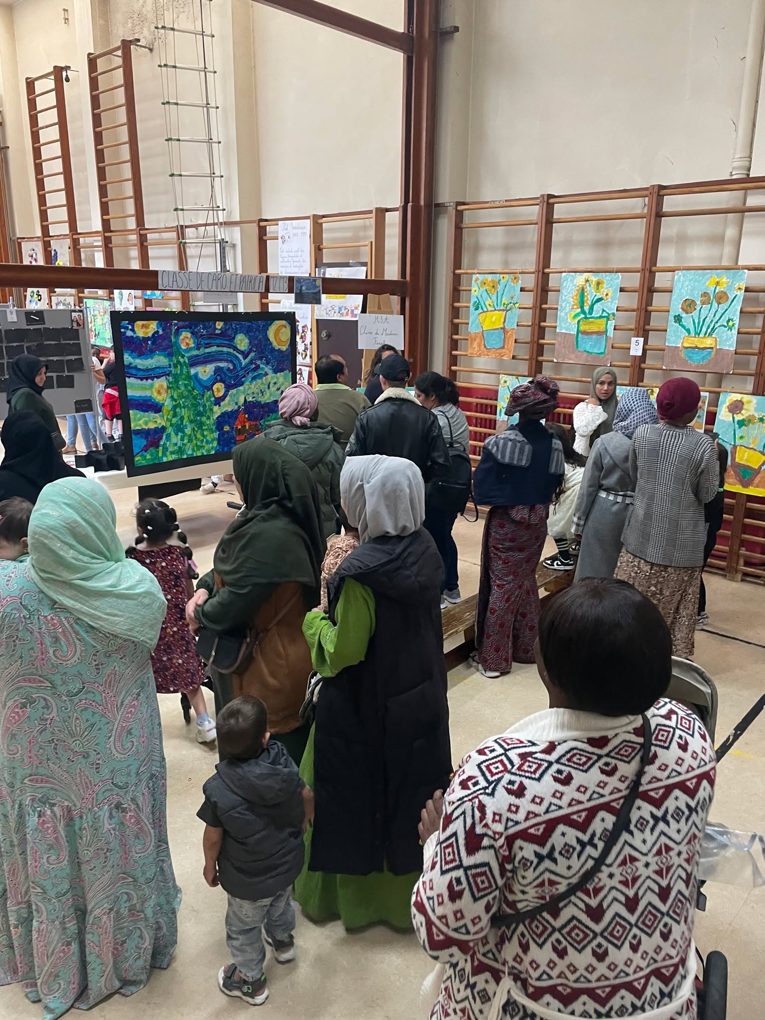 Exposition de reprises de grands artistes à l'école Henri Frick