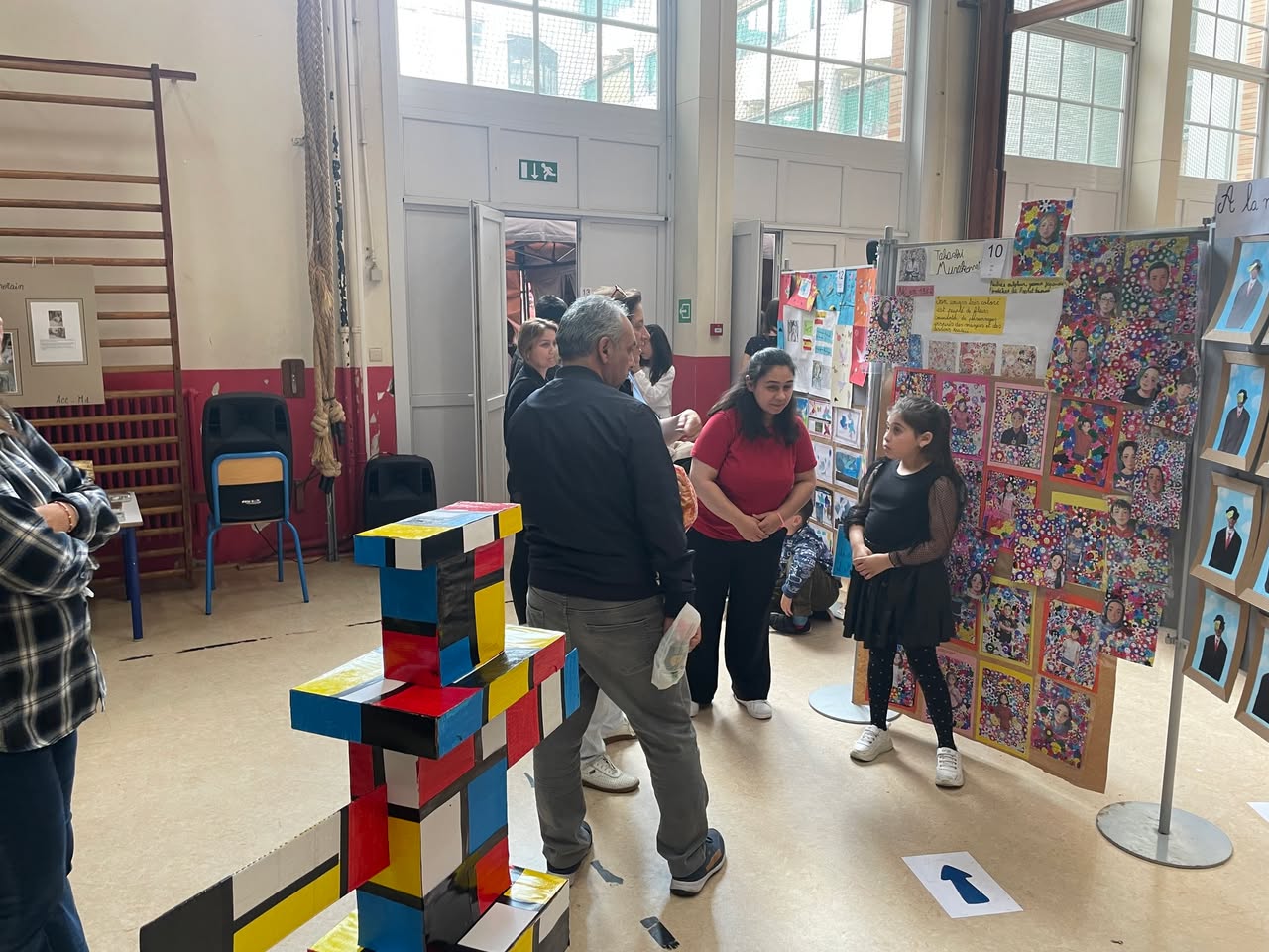 Exposition de reprises de grands artistes à l'école Henri Frick