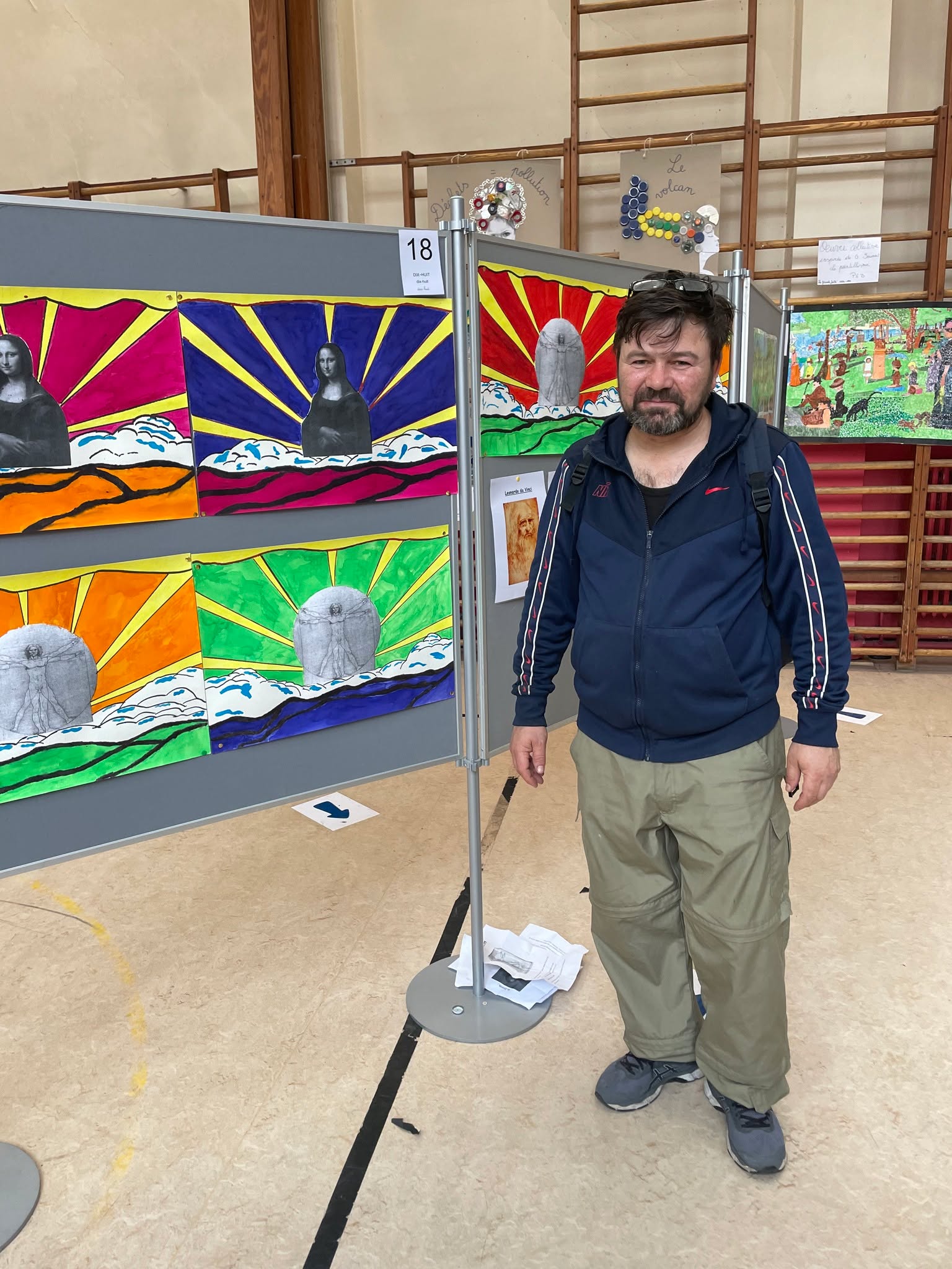 Exposition de reprises de grands artistes à l'école Henri Frick