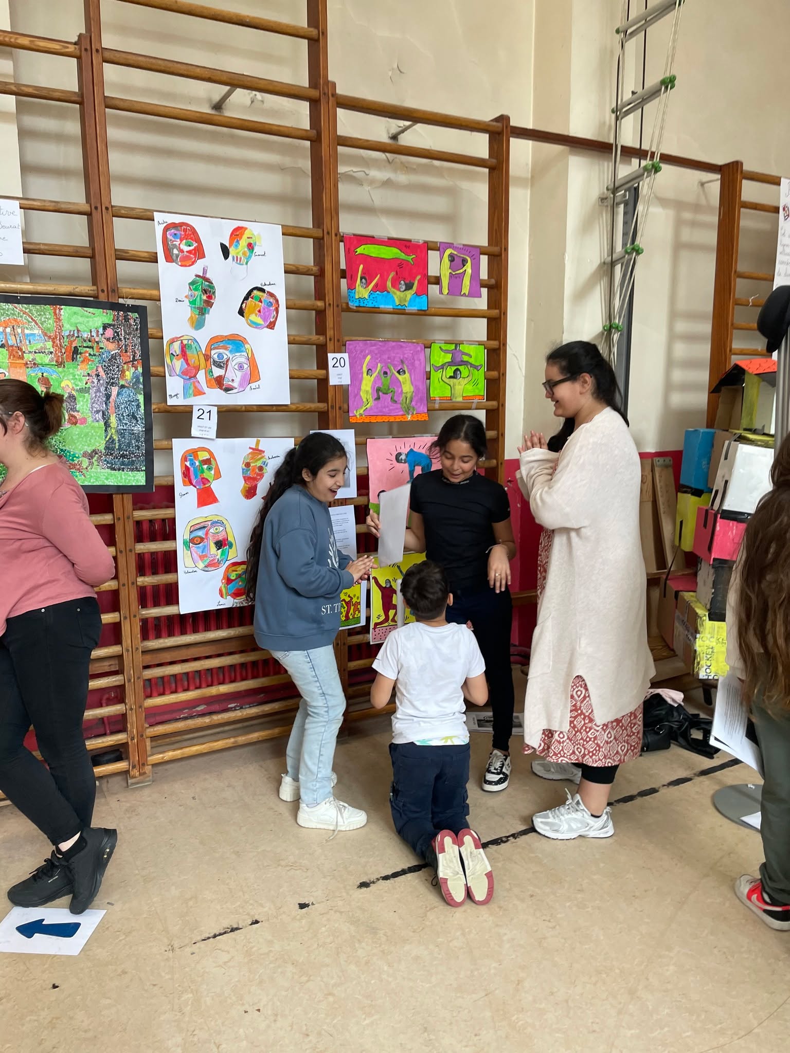Exposition de reprises de grands artistes à l'école Henri Frick