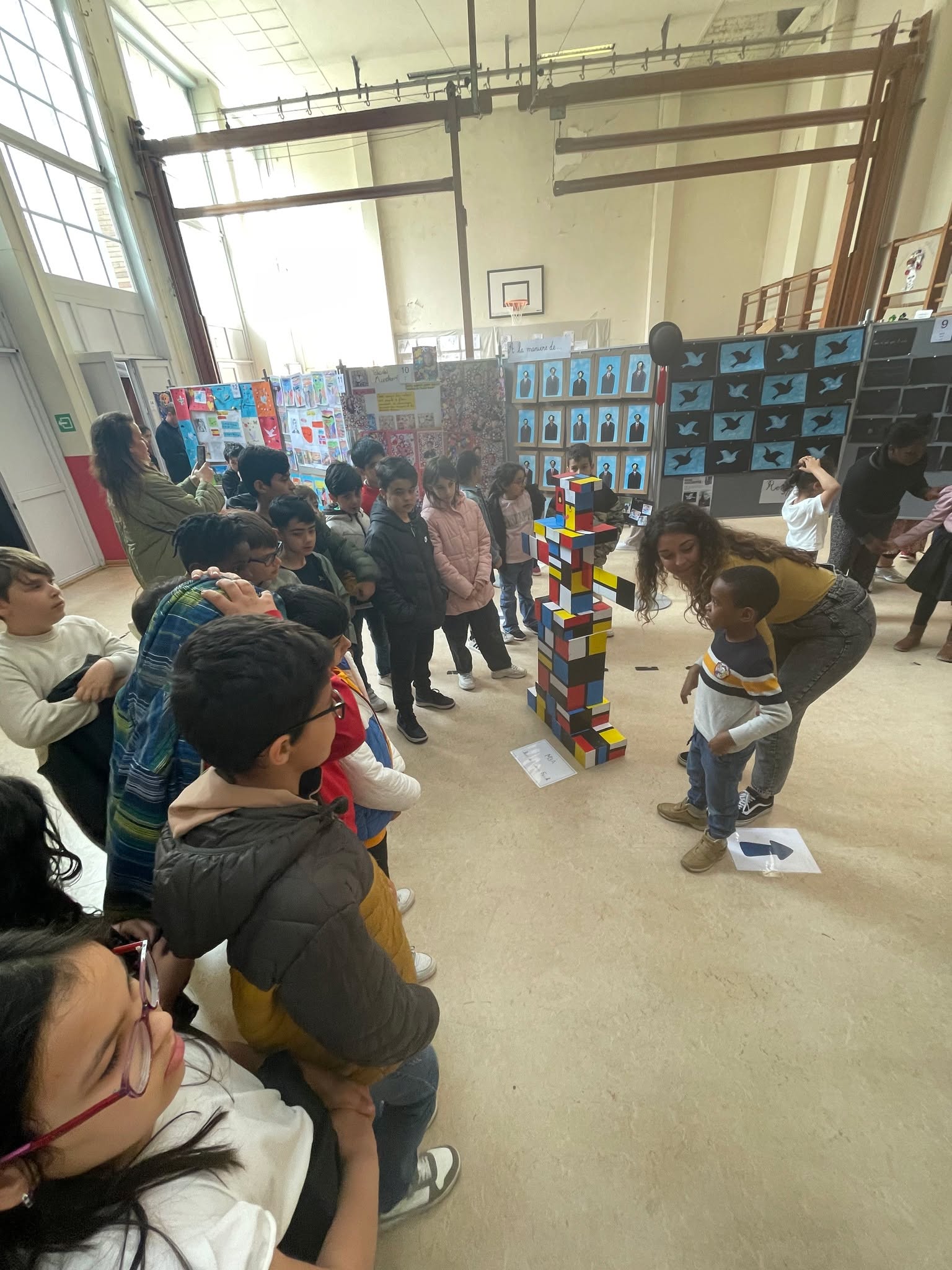 Exposition de reprises de grands artistes à l'école Henri Frick