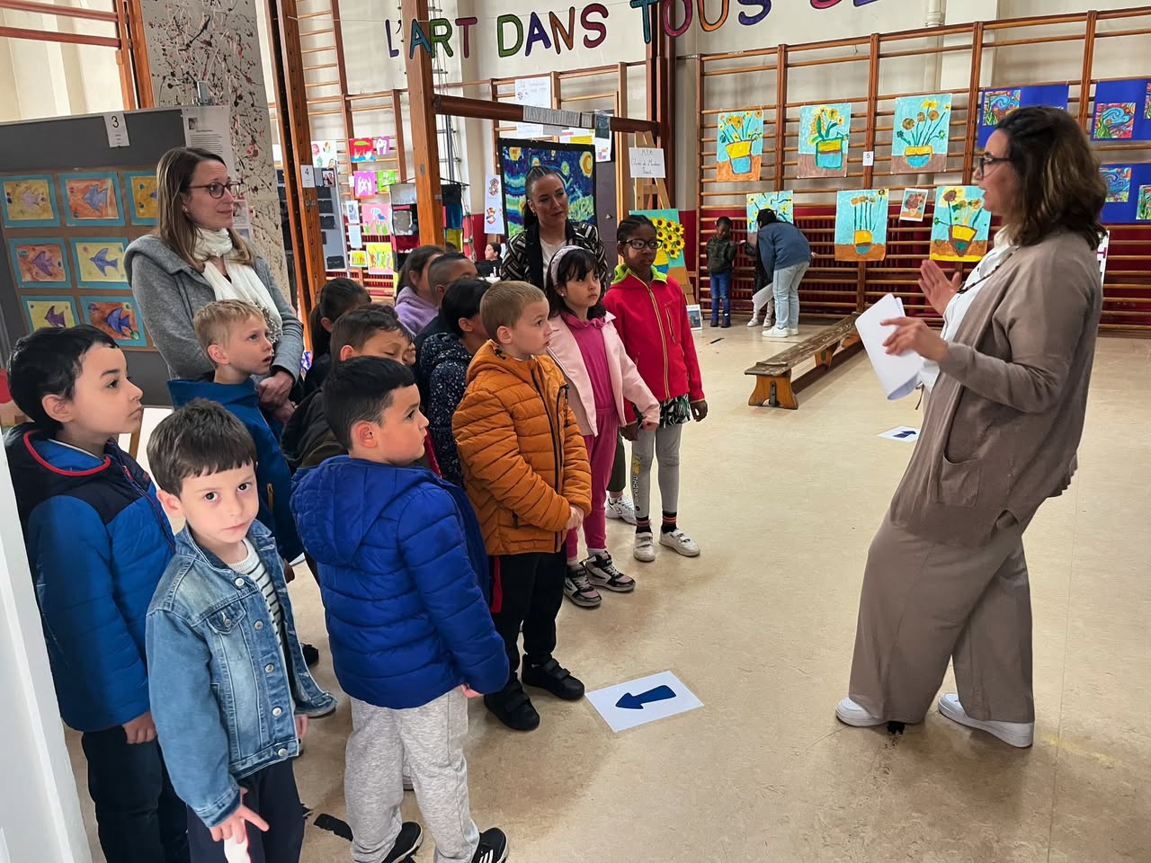 Exposition de reprises de grands artistes à l'école Henri Frick