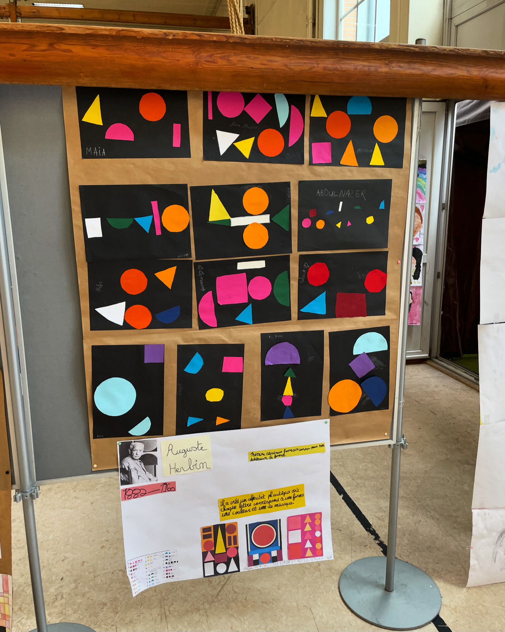 Exposition de reprises de grands artistes à l'école Henri Frick