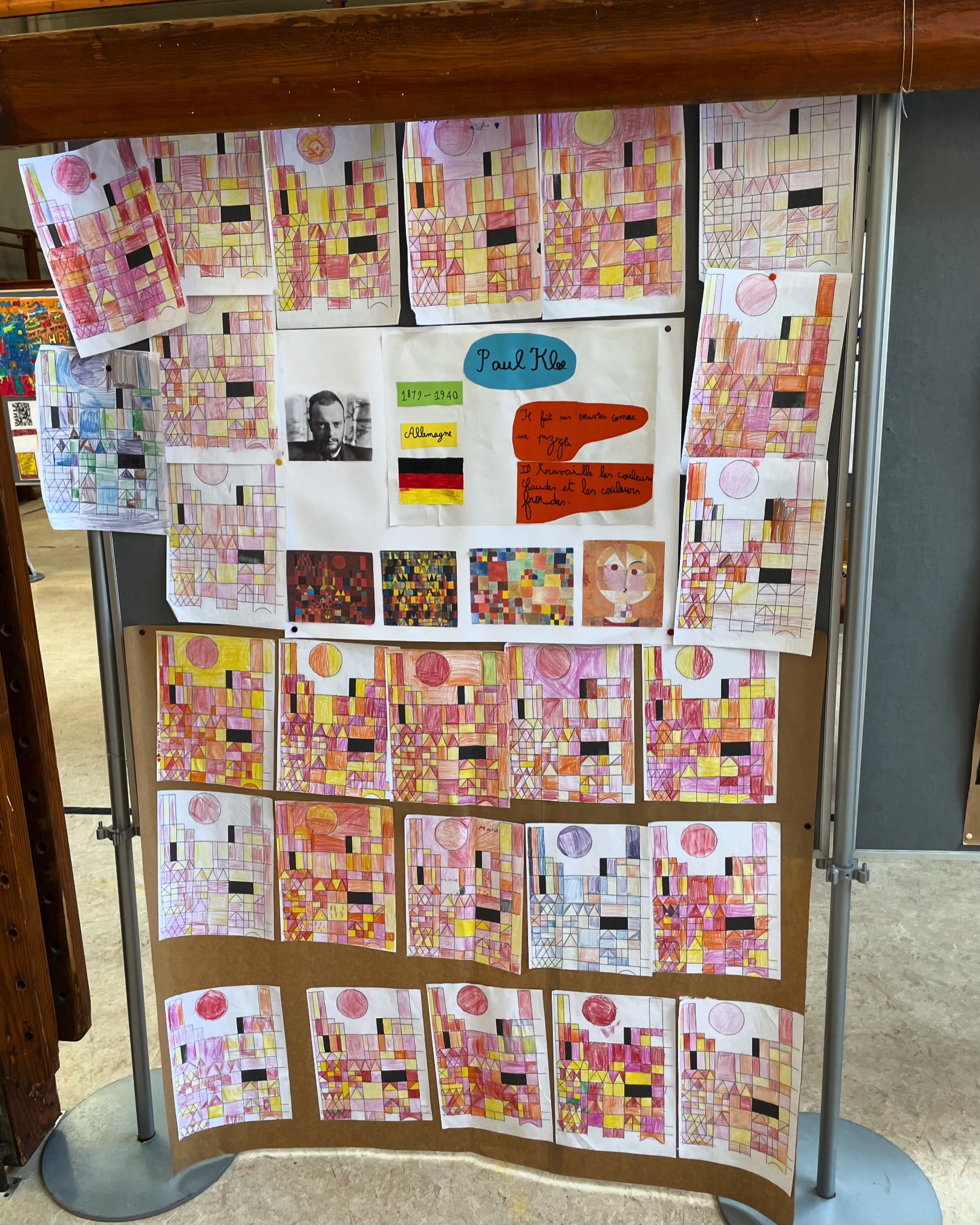 Exposition de reprises de grands artistes à l'école Henri Frick