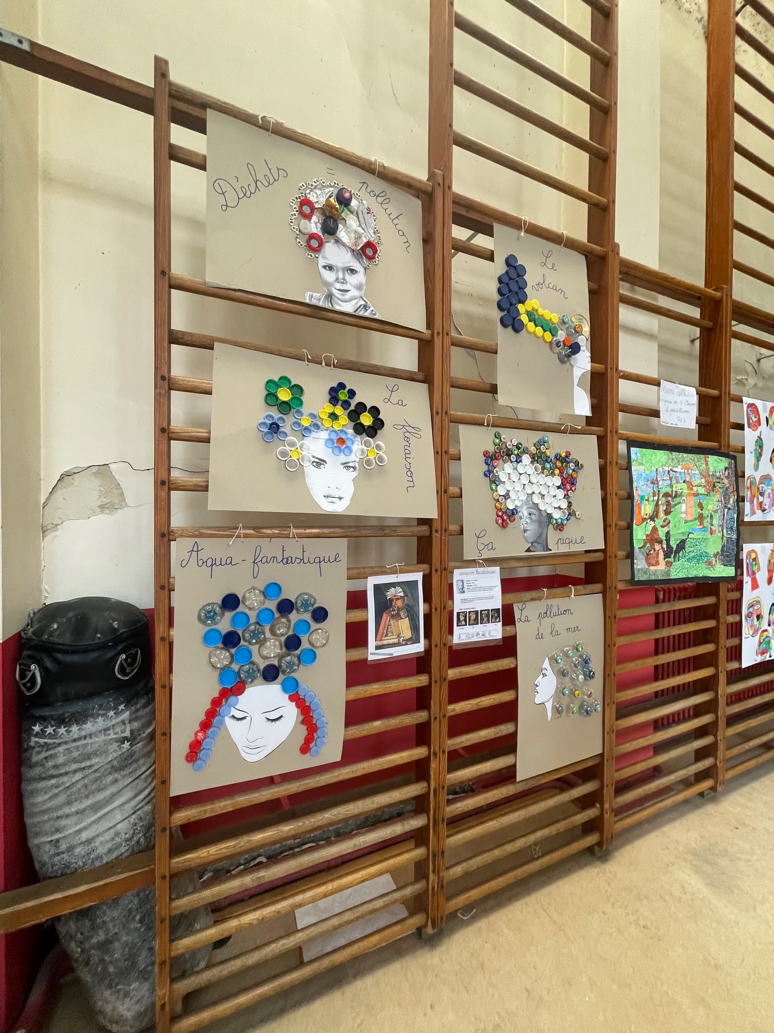 Exposition de reprises de grands artistes à l'école Henri Frick