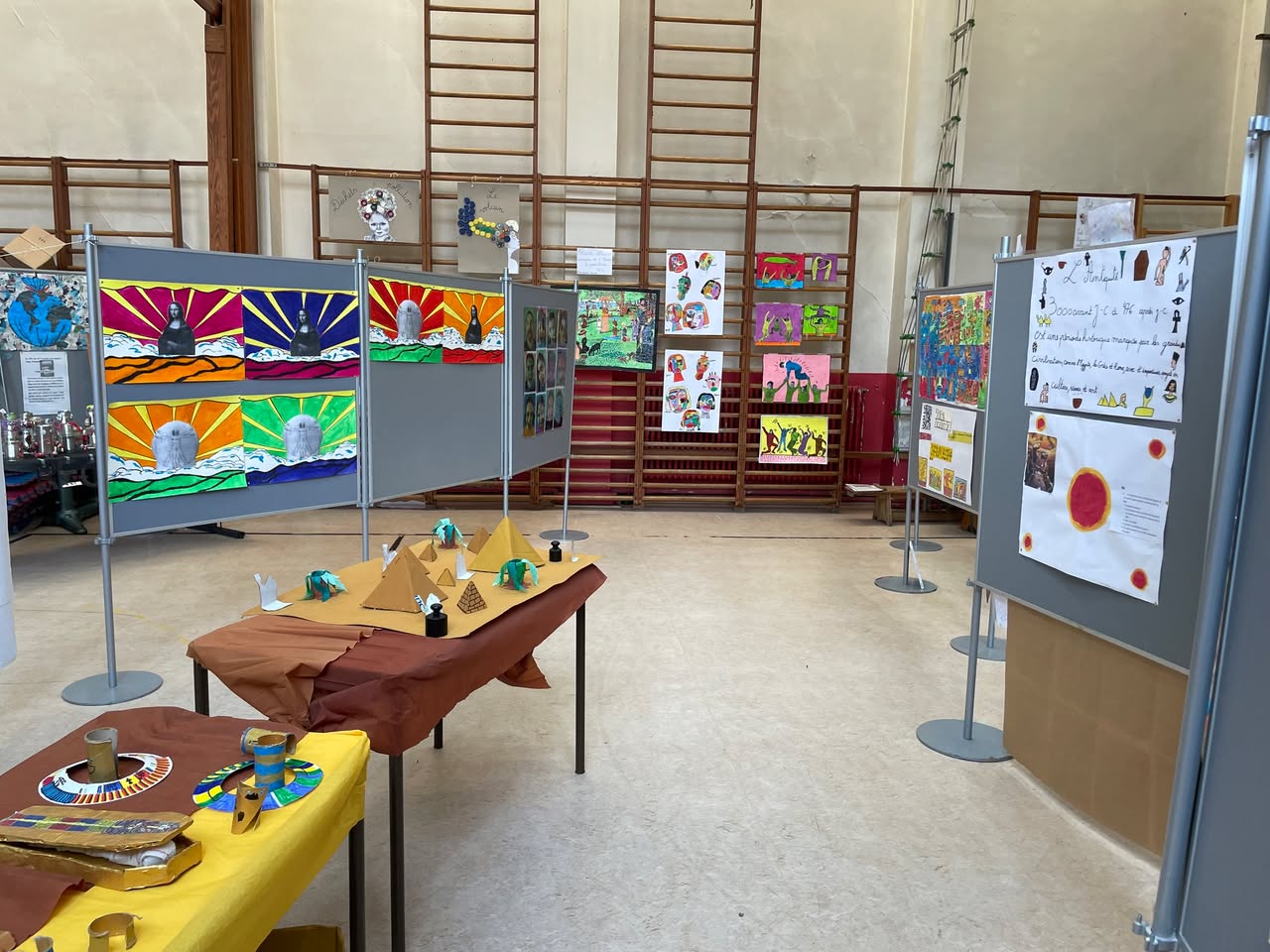 Exposition de reprises de grands artistes à l'école Henri Frick