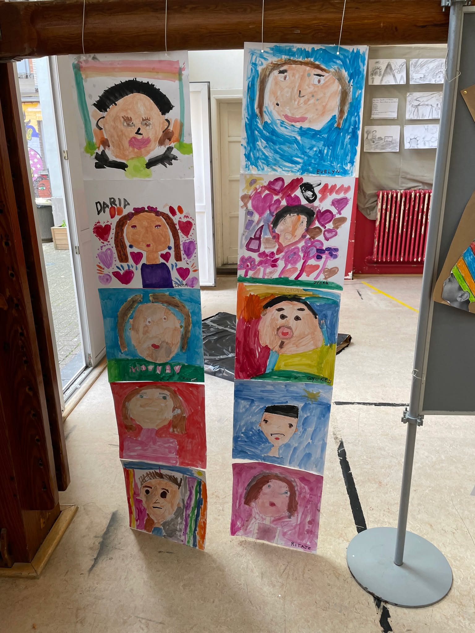 Exposition de reprises de grands artistes à l'école Henri Frick