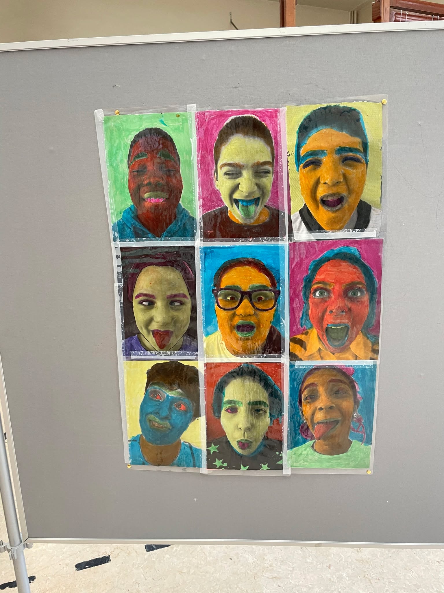Exposition de reprises de grands artistes à l'école Henri Frick