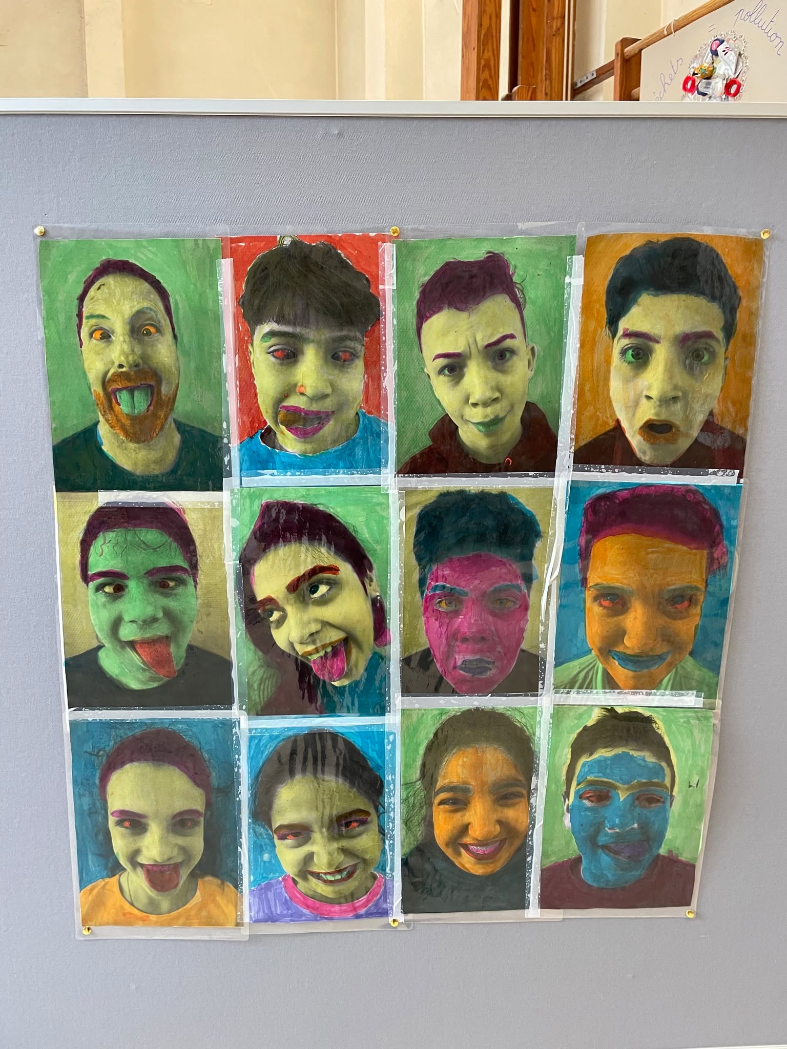 Exposition de reprises de grands artistes à l'école Henri Frick
