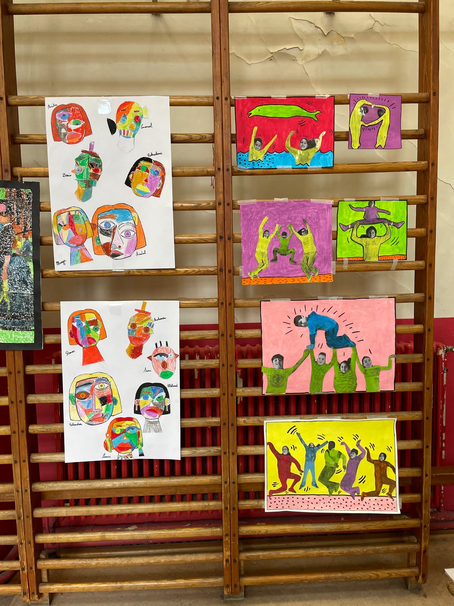 Exposition de reprises de grands artistes à l'école Henri Frick