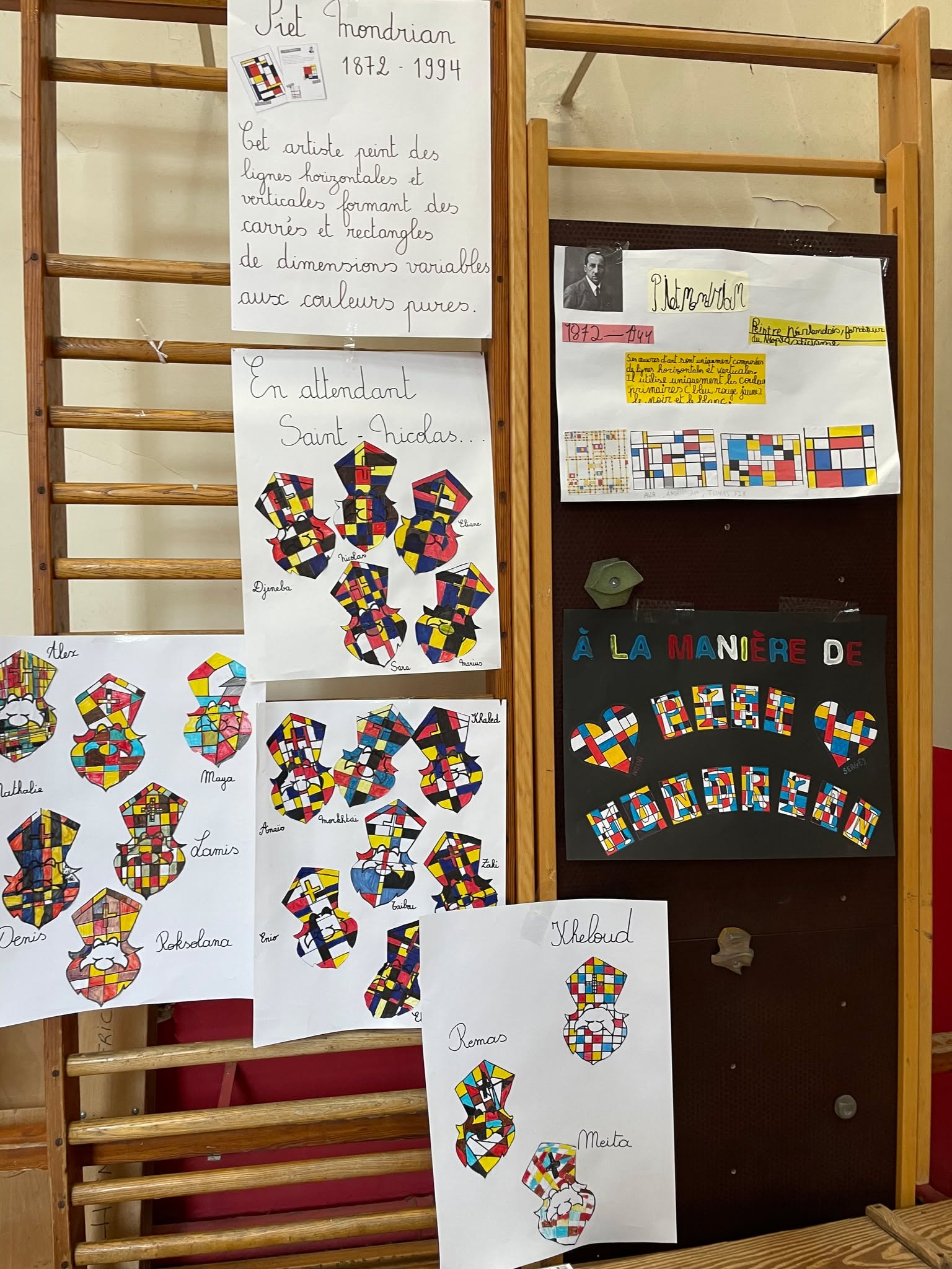 Exposition de reprises de grands artistes à l'école Henri Frick