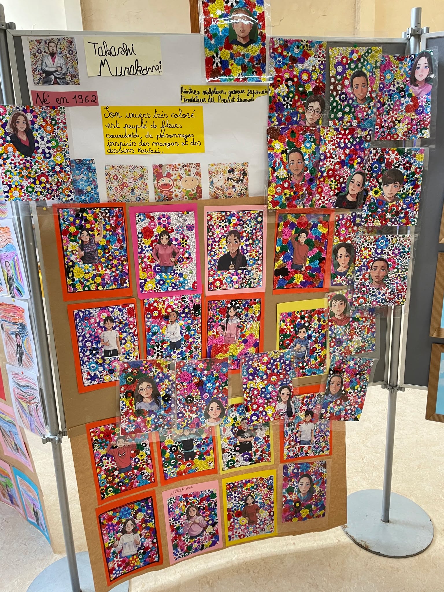 Exposition de reprises de grands artistes à l'école Henri Frick