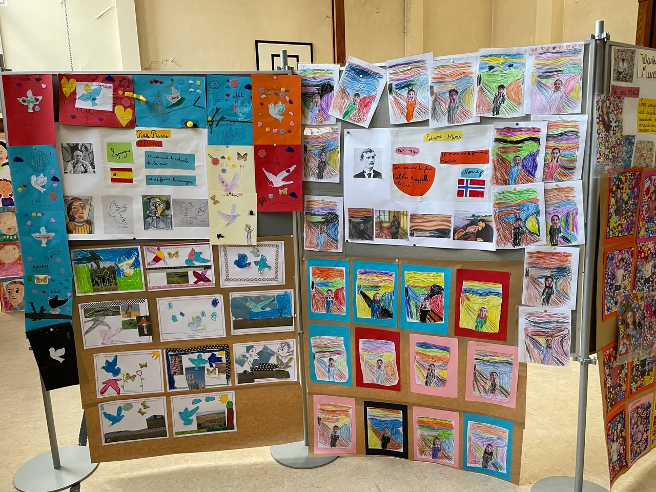 Exposition de reprises de grands artistes à l'école Henri Frick