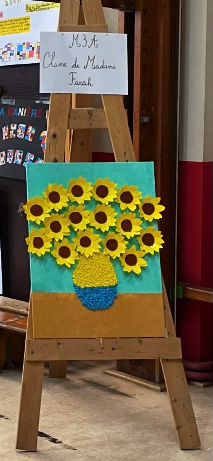 Exposition de reprises de grands artistes à l'école Henri Frick