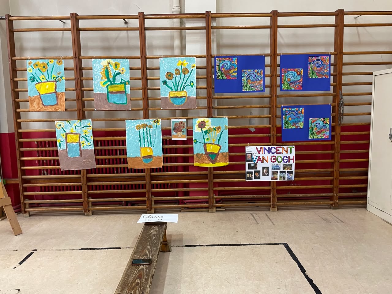 Exposition de reprises de grands artistes à l'école Henri Frick