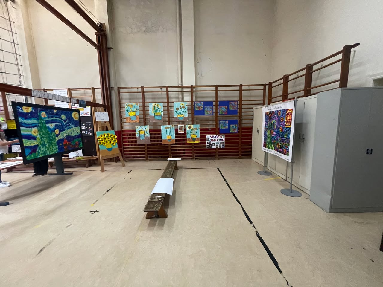 Exposition de reprises de grands artistes à l'école Henri Frick