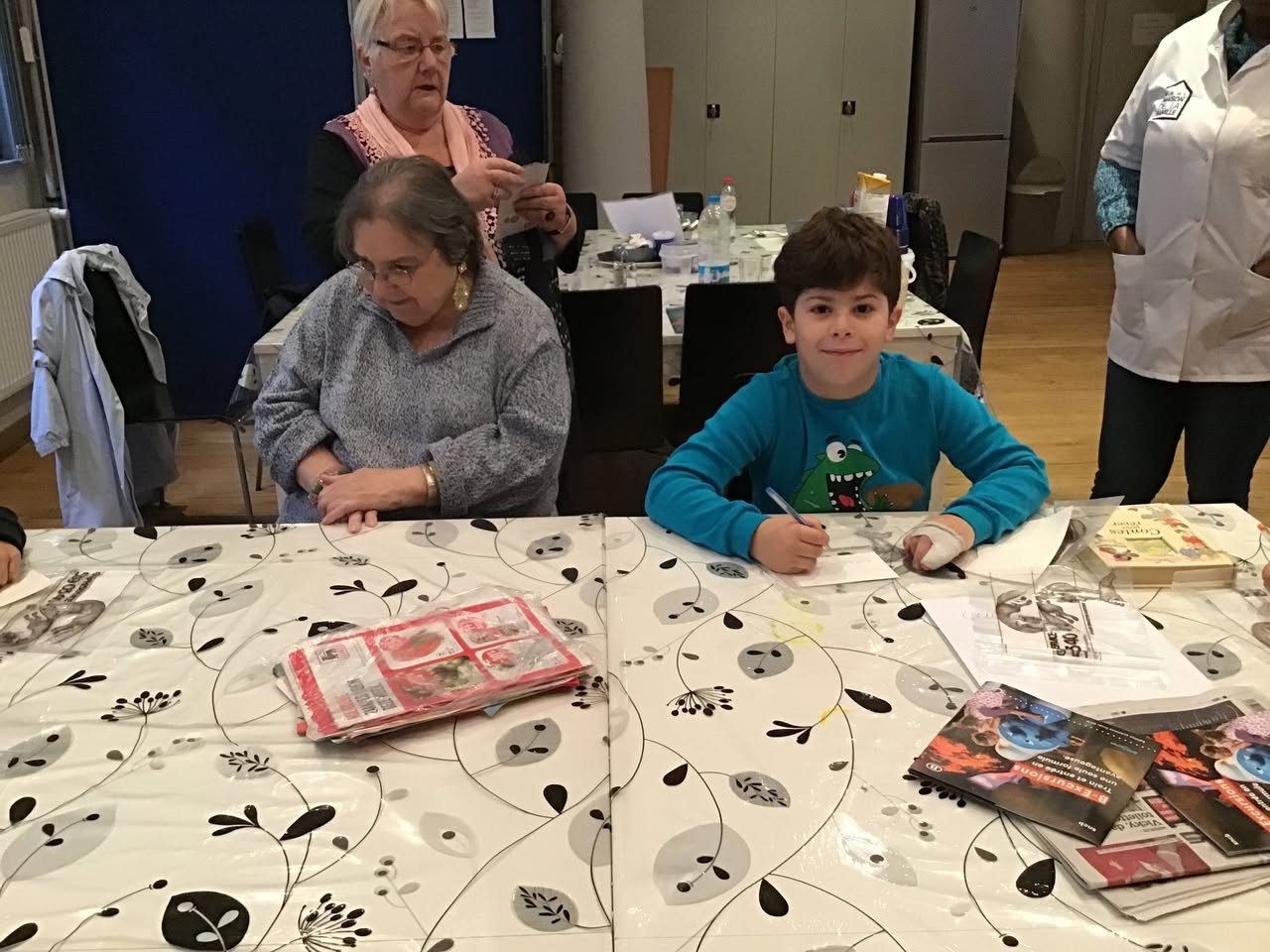Ateliers d’écriture et de lecture des P1-P2 à la Maison des familles