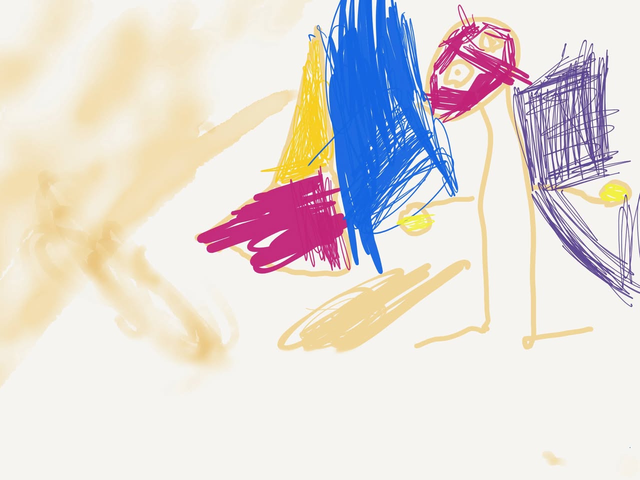 Dessin sur tablette en classe Montessori