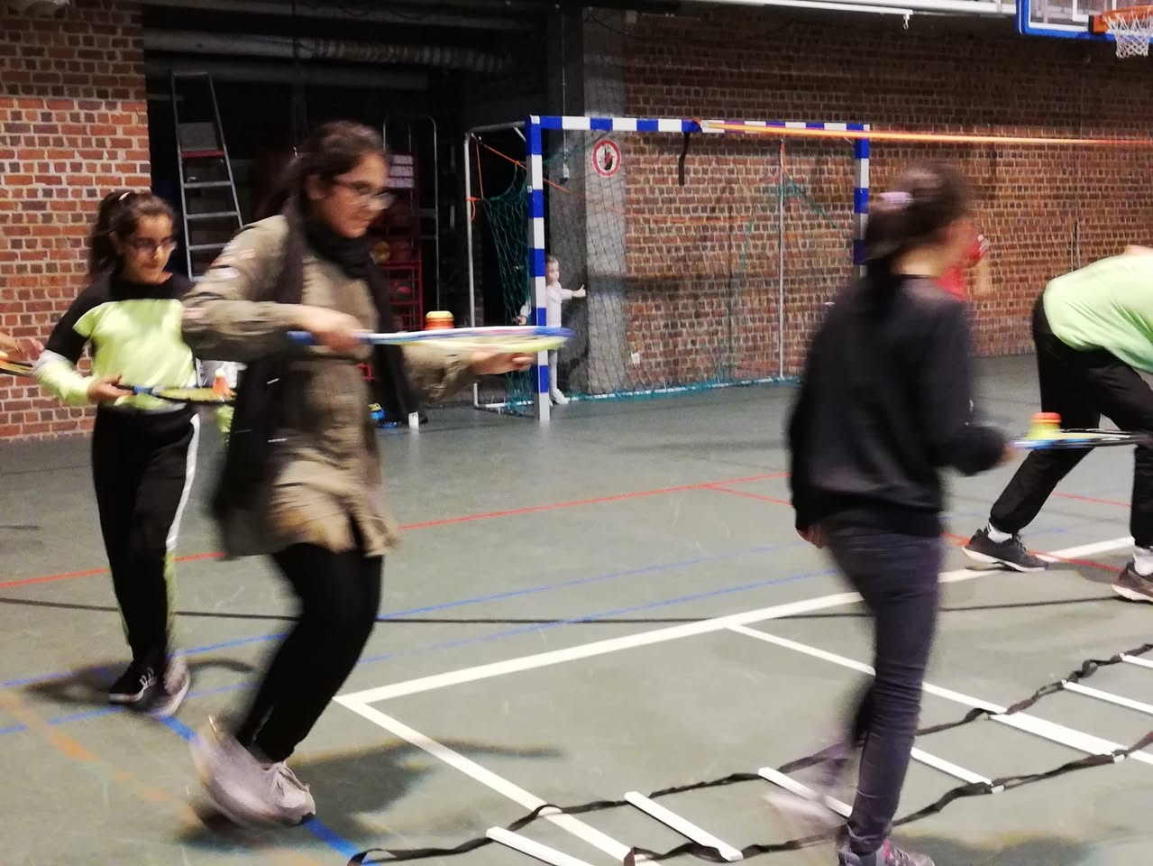 Les élèves de P5 pour l’activité place Rogier
