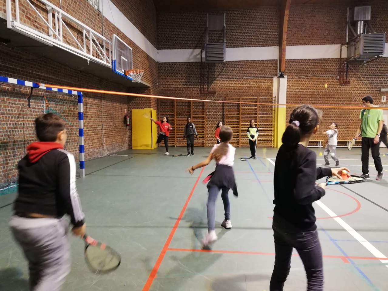 Les élèves de P5 pour l’activité place Rogier