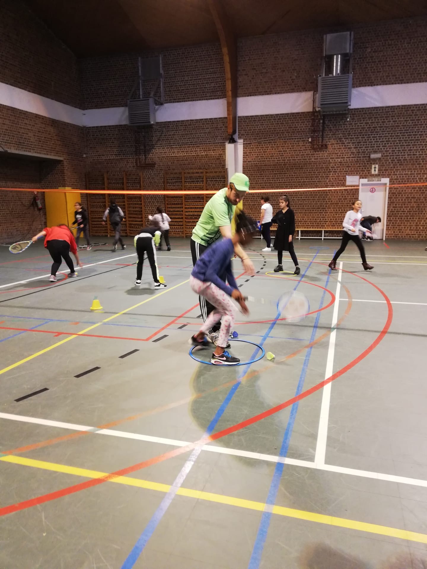 Les élèves de P5 pour l’activité place Rogier