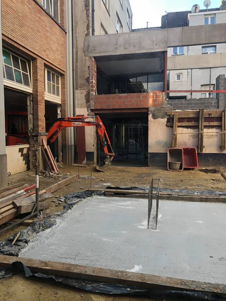 Chantier de la cour des maternelles