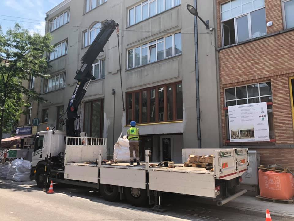 Chantier de la cour des maternelles