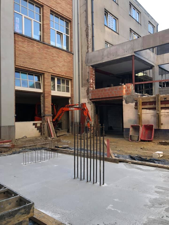 Chantier de la cour des maternelles