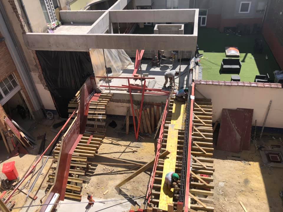 Chantier de la cour des maternelles