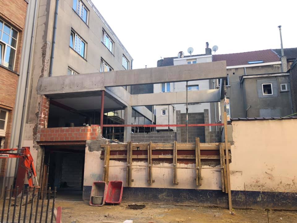 Chantier de la cour des maternelles