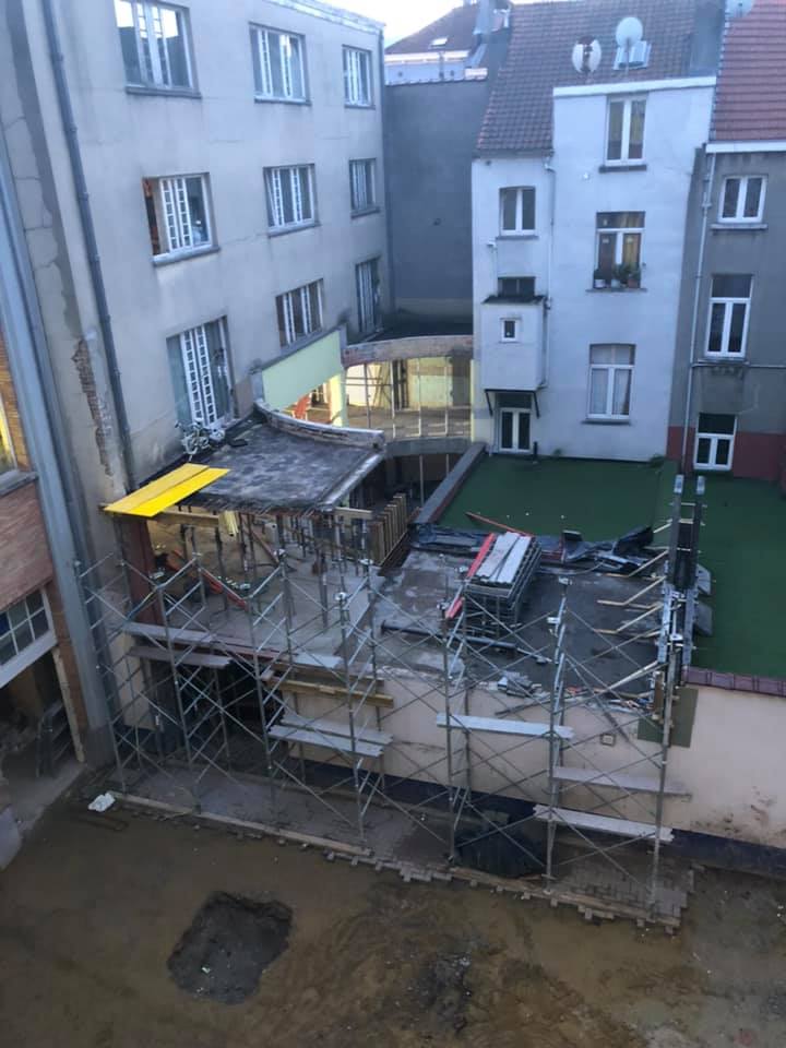 Chantier de la cour des maternelles