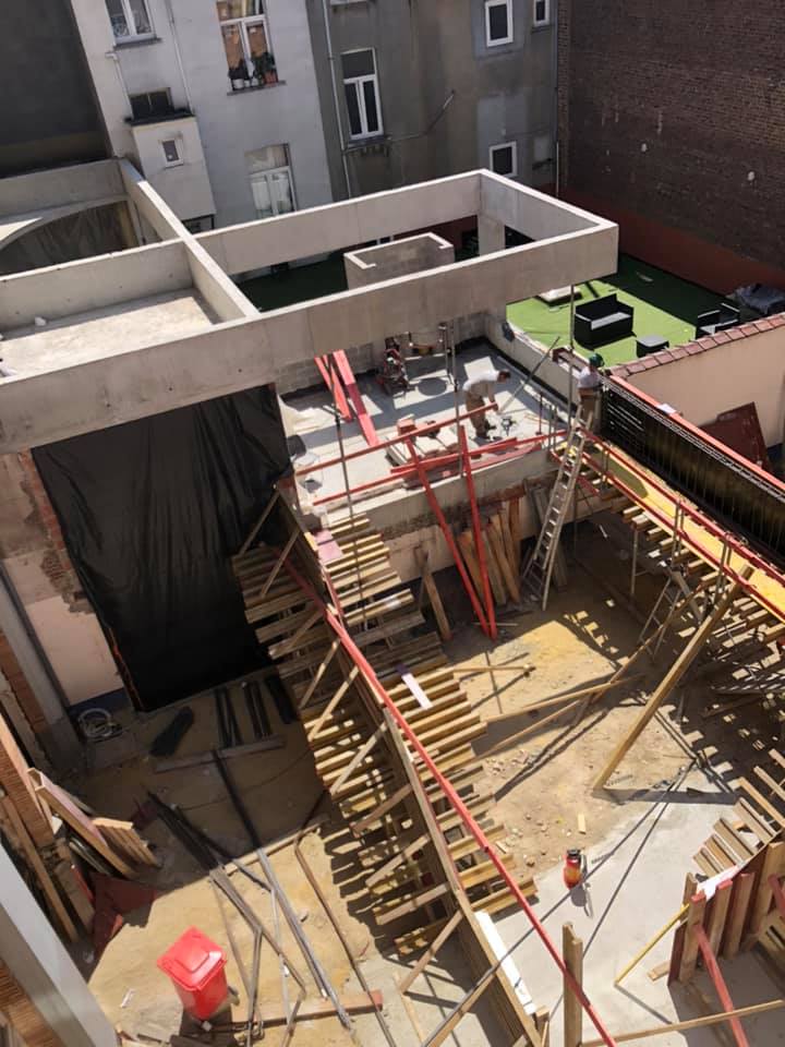 Chantier de la cour des maternelles