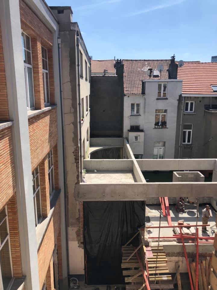 Chantier de la cour des maternelles