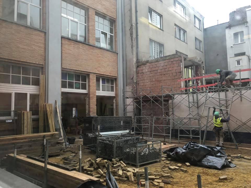 Chantier de la cour des maternelles