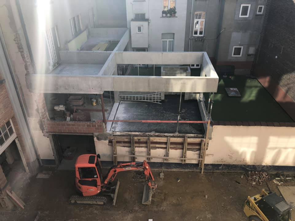 Chantier de la cour des maternelles
