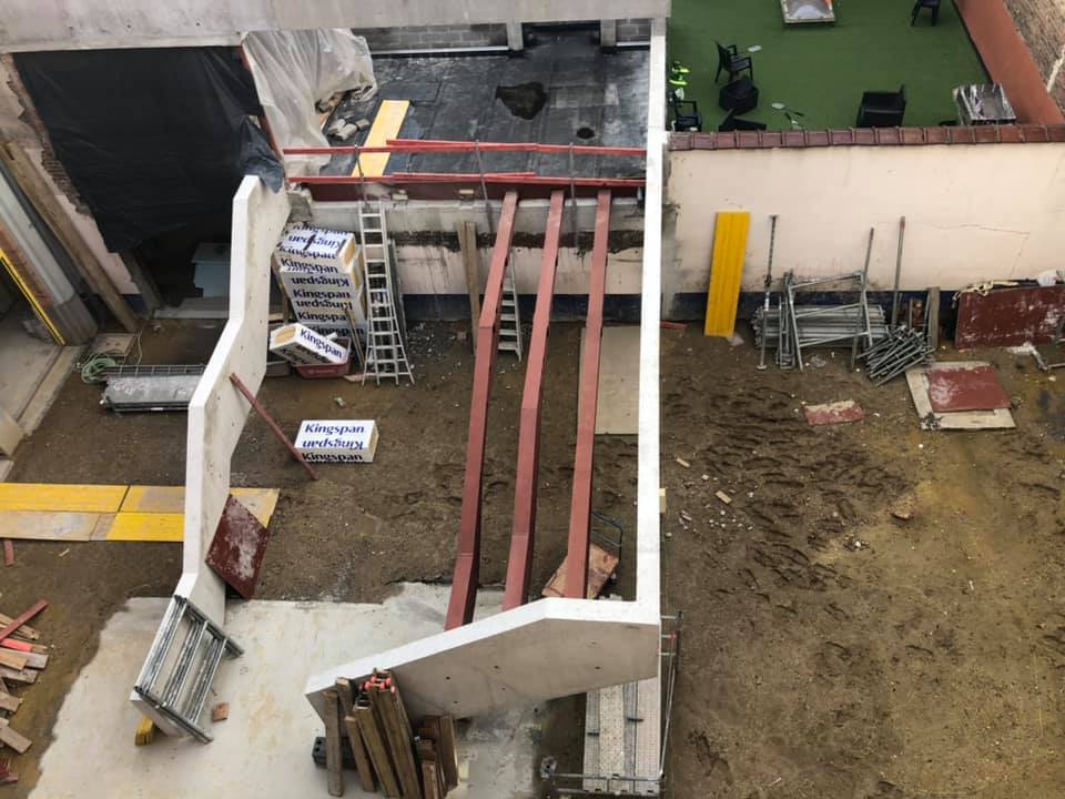 Chantier de la cour des maternelles