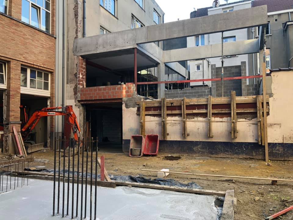 Chantier de la cour des maternelles
