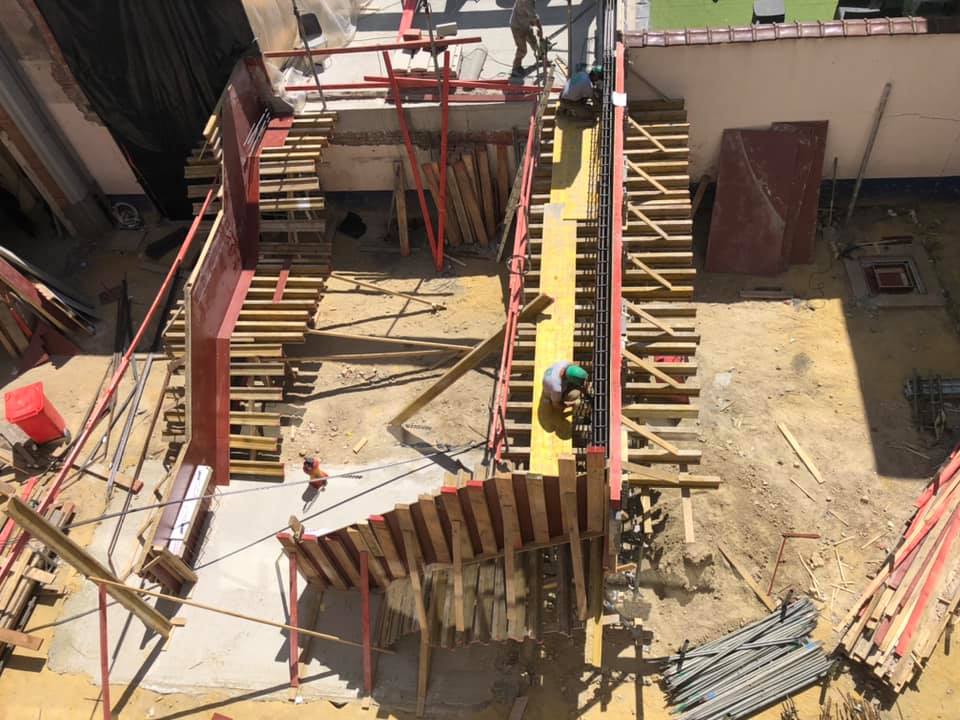 Chantier de la cour des maternelles