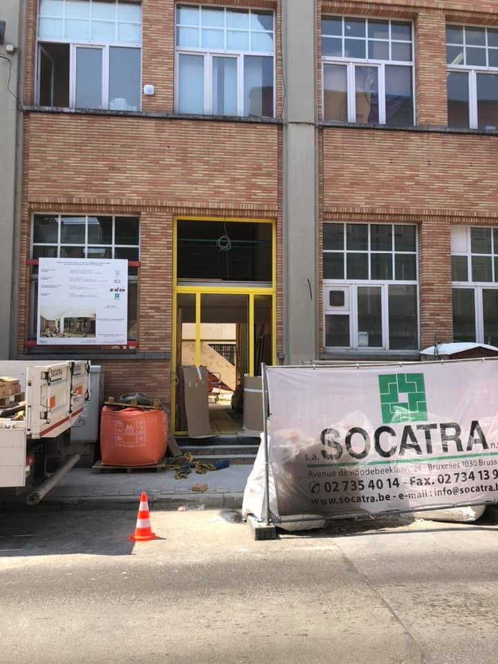 Chantier de la cour des maternelles