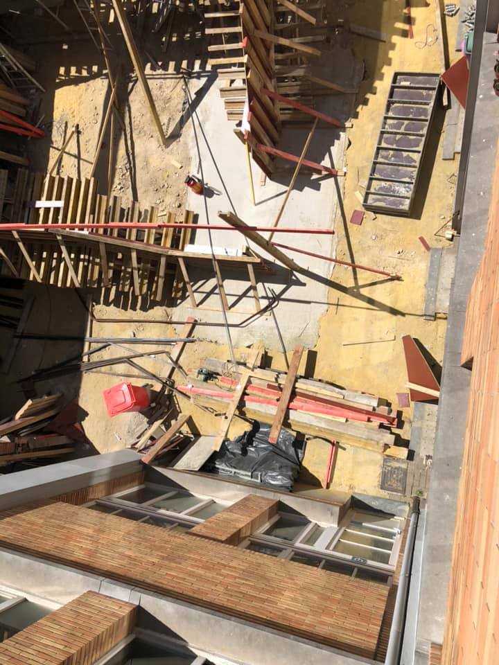 Chantier de la cour des maternelles