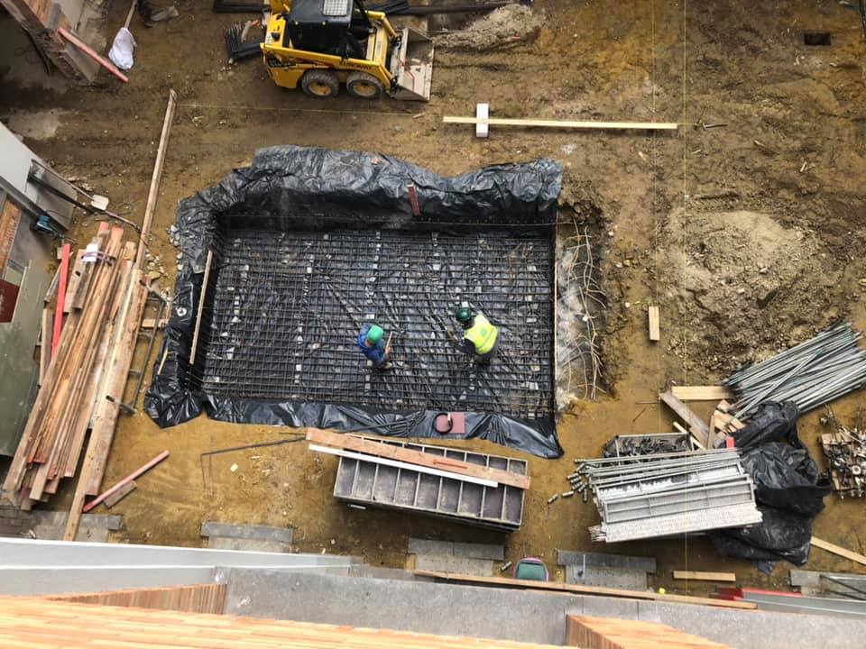 Chantier de la cour des maternelles