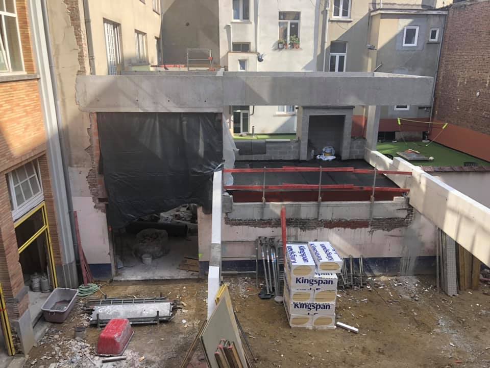 Chantier de la cour des maternelles
