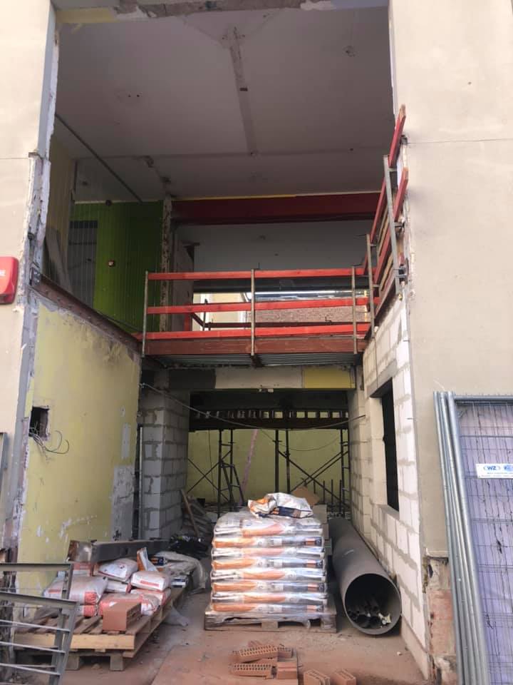 Chantier de la cour des maternelles