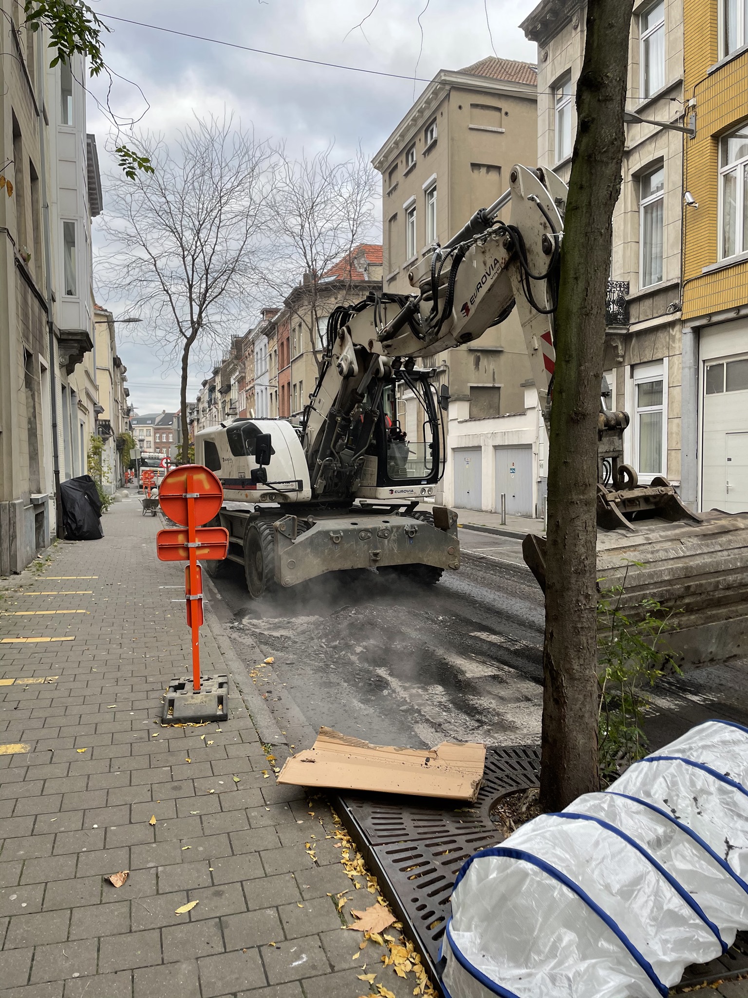 Travaux de voirie devant l’école